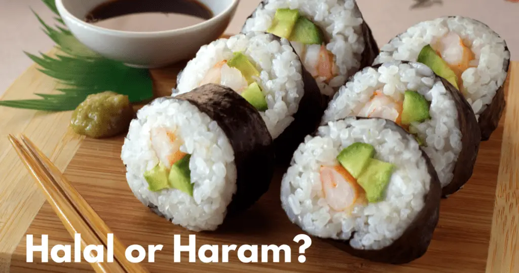sushi halal haram